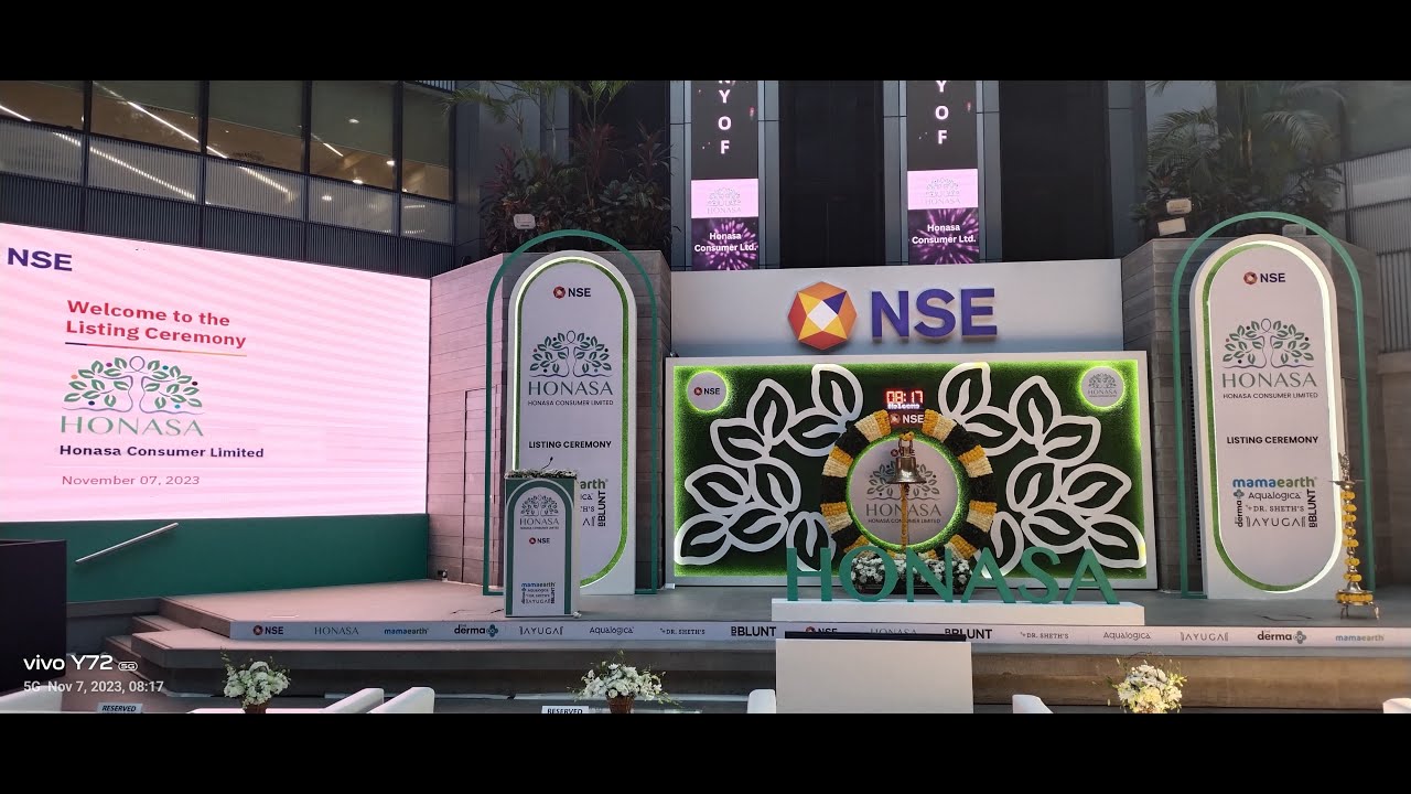 Listing Ceremony of Honasa Consumer Limited