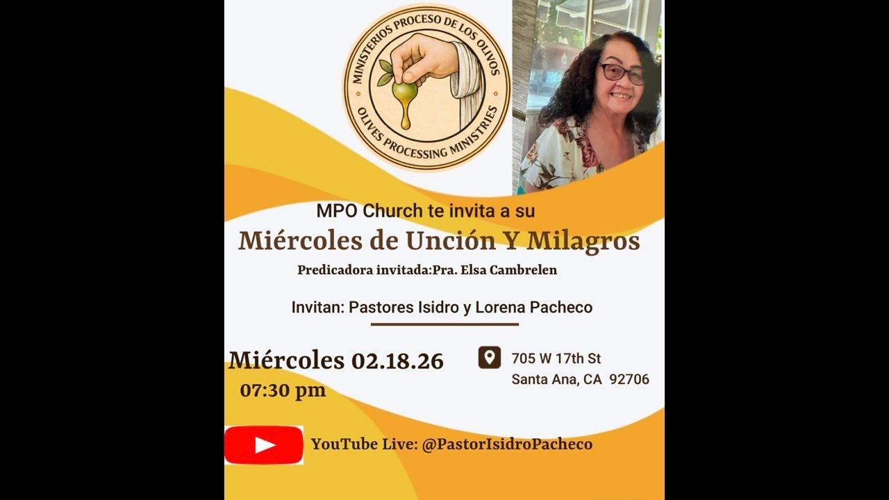 Servicio de Miércoles | Pastora Elsa Cambrelen |MPO Church