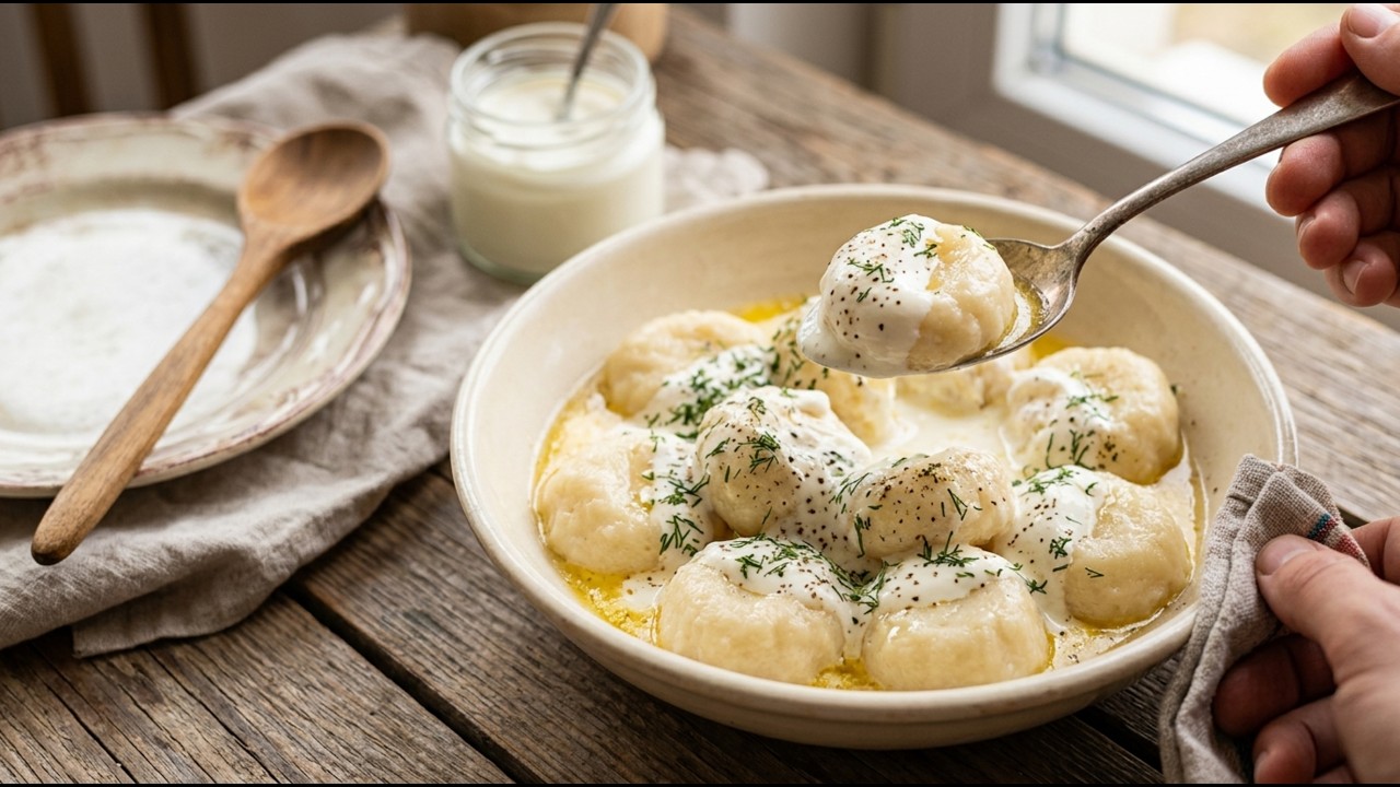 Pillow-Soft Cottage Cheese Dumplings | Only 4 Ingredients | Cooking ASMR