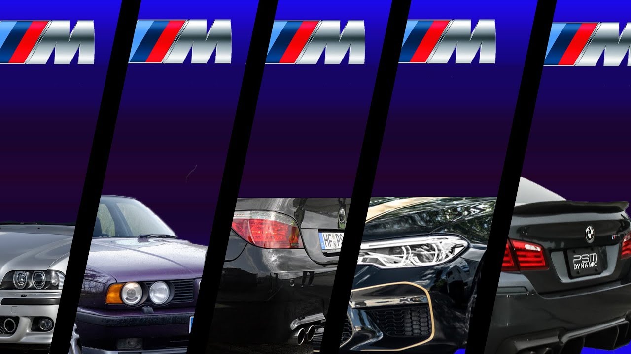 BMW M5 SPEED COMPARISON (E28 VS E34 VS E39 VS E60 VS F10 VS F90)