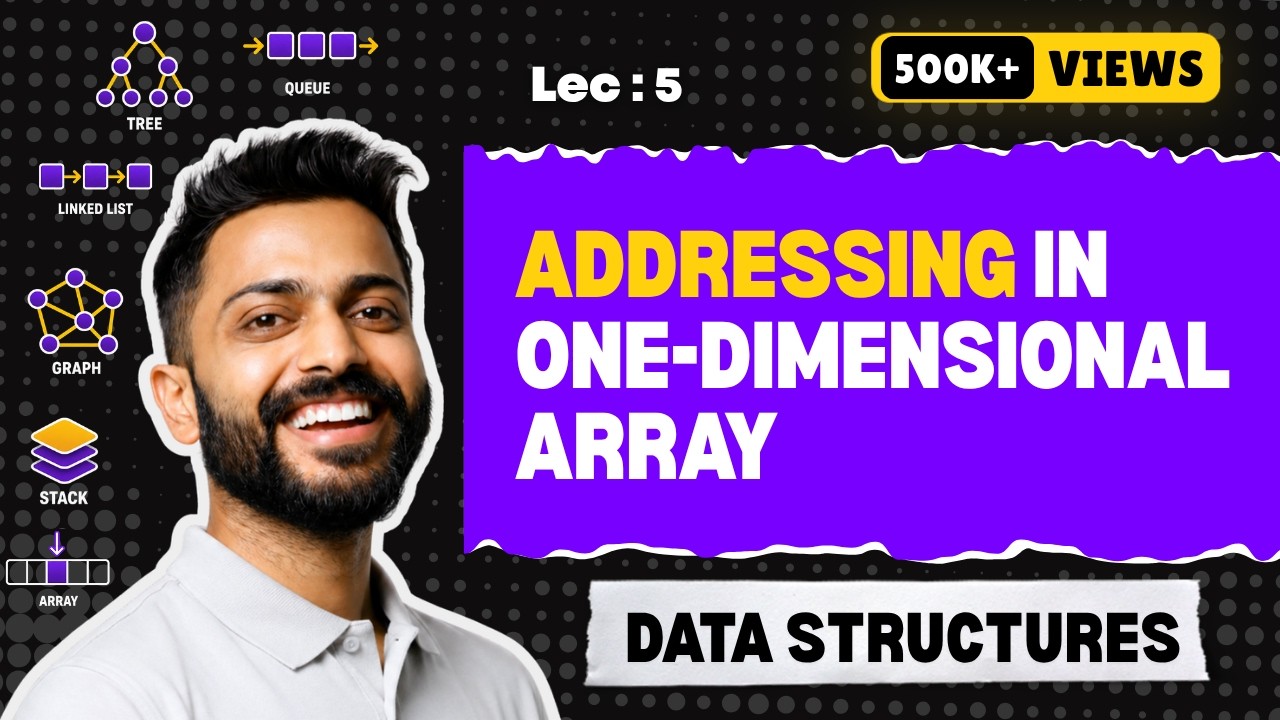 Lec-5: Addressing in One Dimensional Array by #Naina Mam | Data Structure