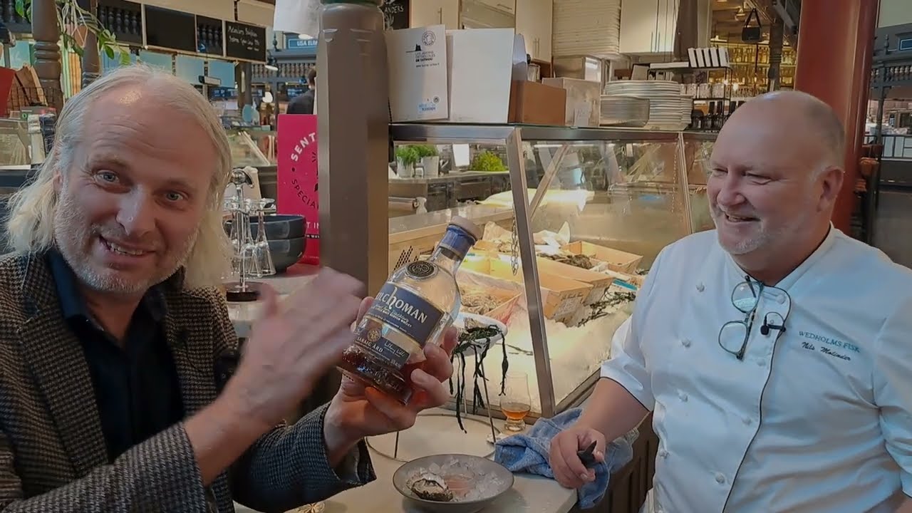 Ostron & r&ouml;kig Kilchoman-whisky