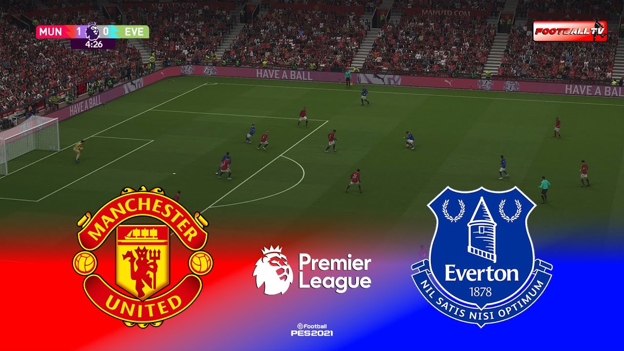 🔴LIVE : Manchester United vs Everton - Premier League 2025/26 EPL Match | Pes 21 Gameplay