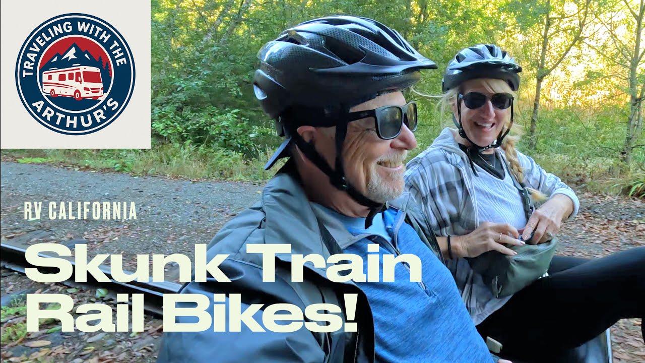 RIDING THE SKUNK TRAIN & SKUNK TRAIN RAIL BIKES! A Must-Do Redwood Adventure for RV Travelers