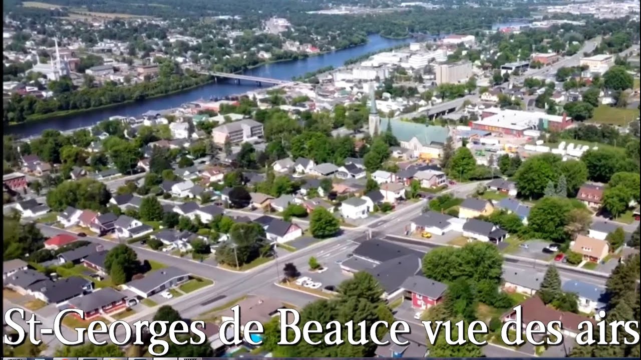 St Georges de Beauce vue des airs(Hier@Aujourd`hui)