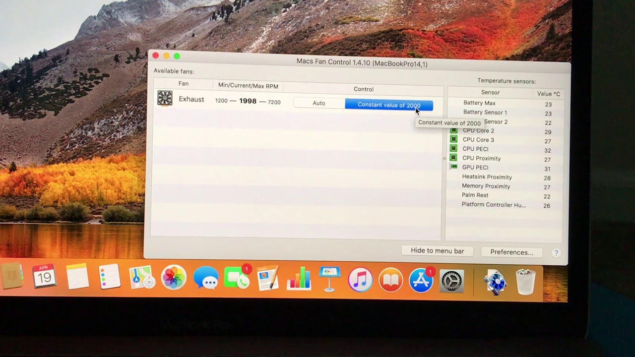 13 inch macbook pro 2017 no-touchbar fan noise 2000rpm