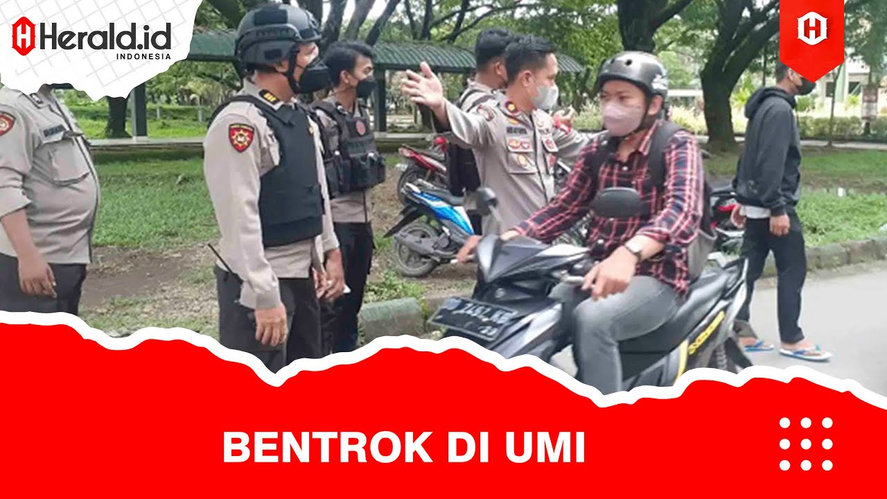 Detik-detik Mahasiswa UMI Makassar Saling Serang di Dalam Kampus