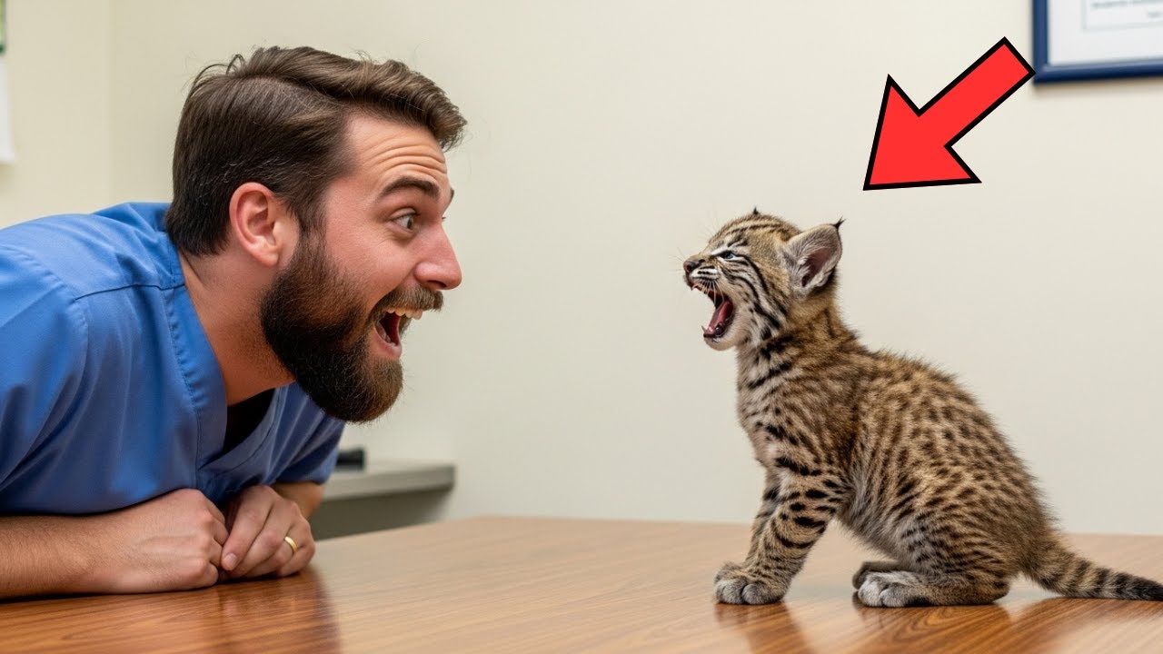 You Won’t Believe What This Tiny Bobcat Said to the Vet — Everyone Burst Out Laughing!