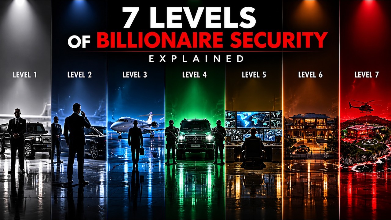 The 7 Levels of Billionaire Security Explained In 3 Minutes