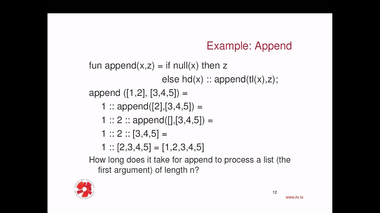 Programming Languages: Standard ML - 2