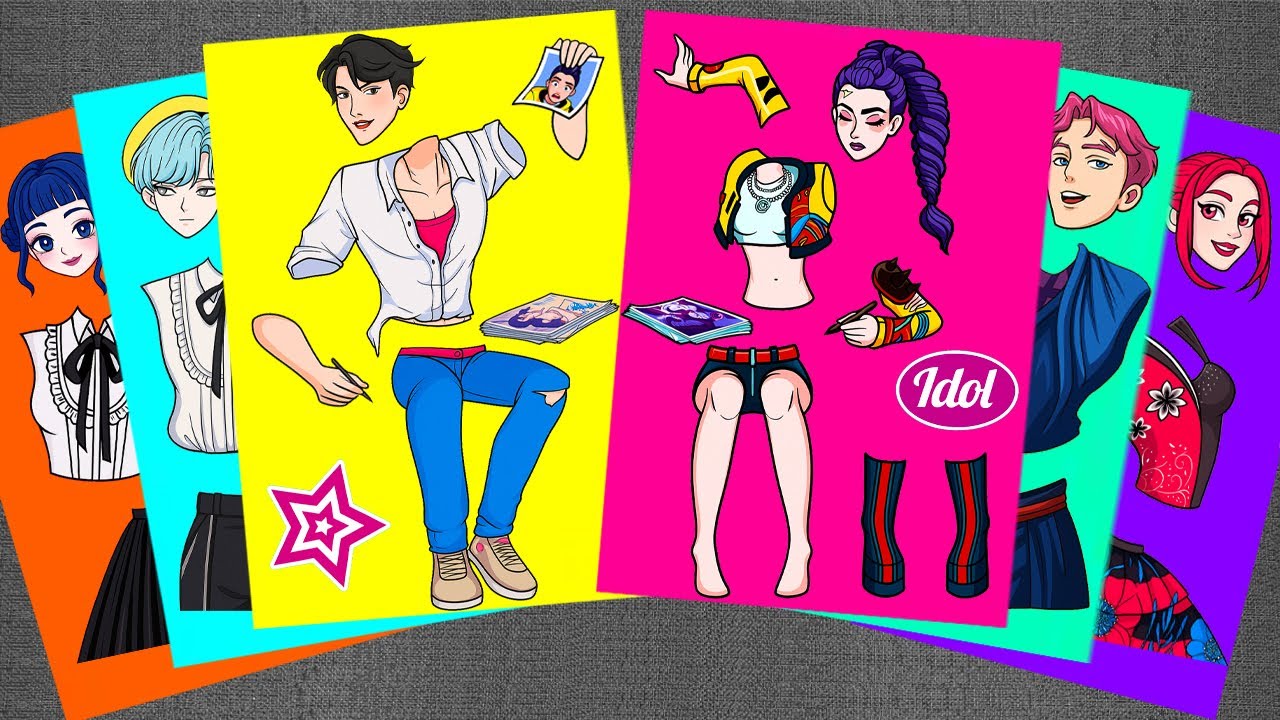 [🎀Paper DIY🎀] Fansign Day of HUNTRIX RUMI and JINU | KPOP DEMON HUNTERS Sticker Book