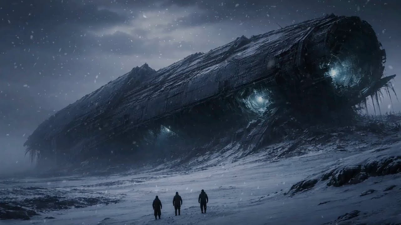 Post Apocalyptic Snowfall | Dark Ambient Dystopian Sci Fi Soundscape for Focus, Reading & Sleep