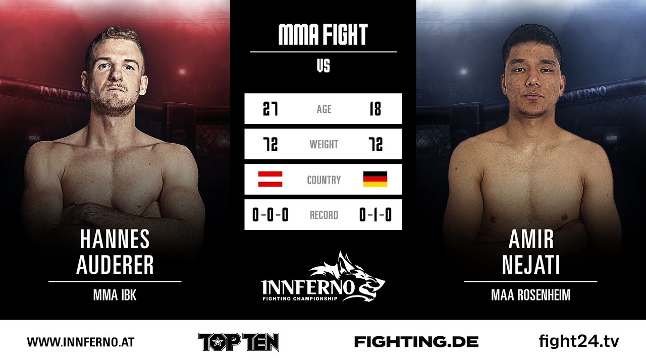 Free Fight - Auderer VS Nejati - INNFERNO Fighting Championship​ 5
