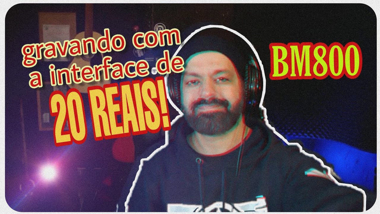 Como gravar voz e viol&atilde;o com interface de 20 reais