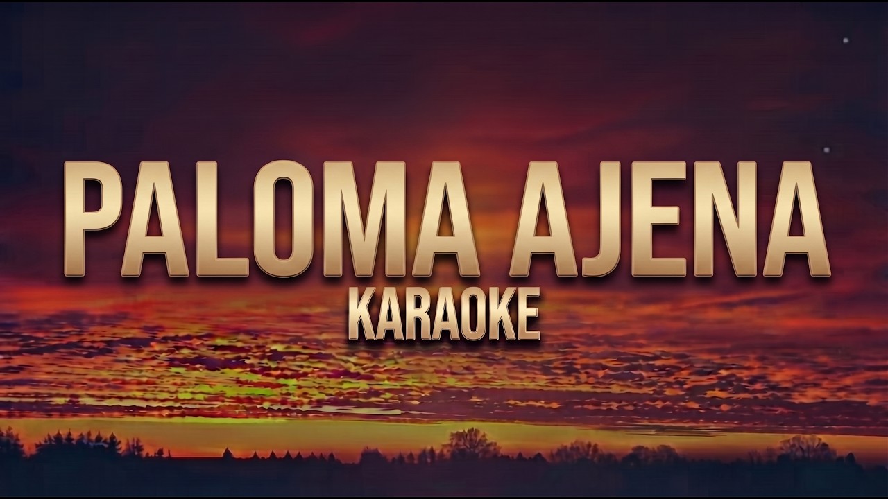 Paloma ajena, Agua marina, Karaoke / pista instrumental