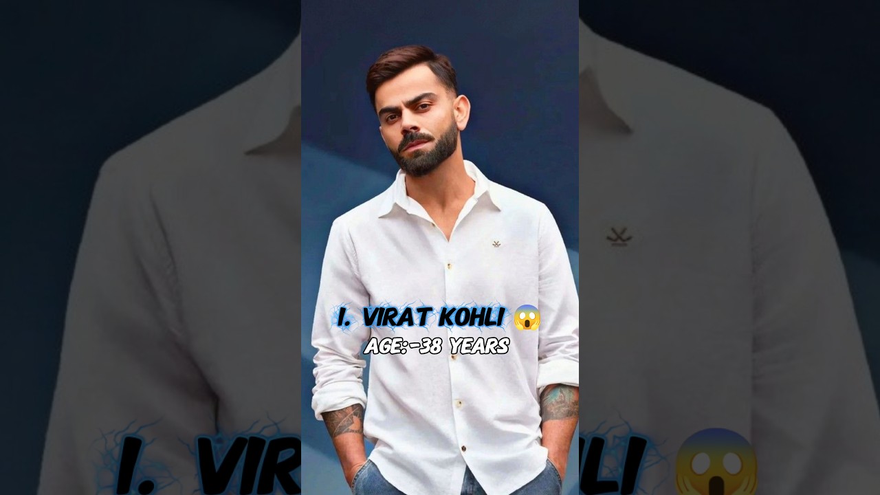 Top 10 indian cricketers with Their real age in 2026#shortsfeed #cricket #viratkohli