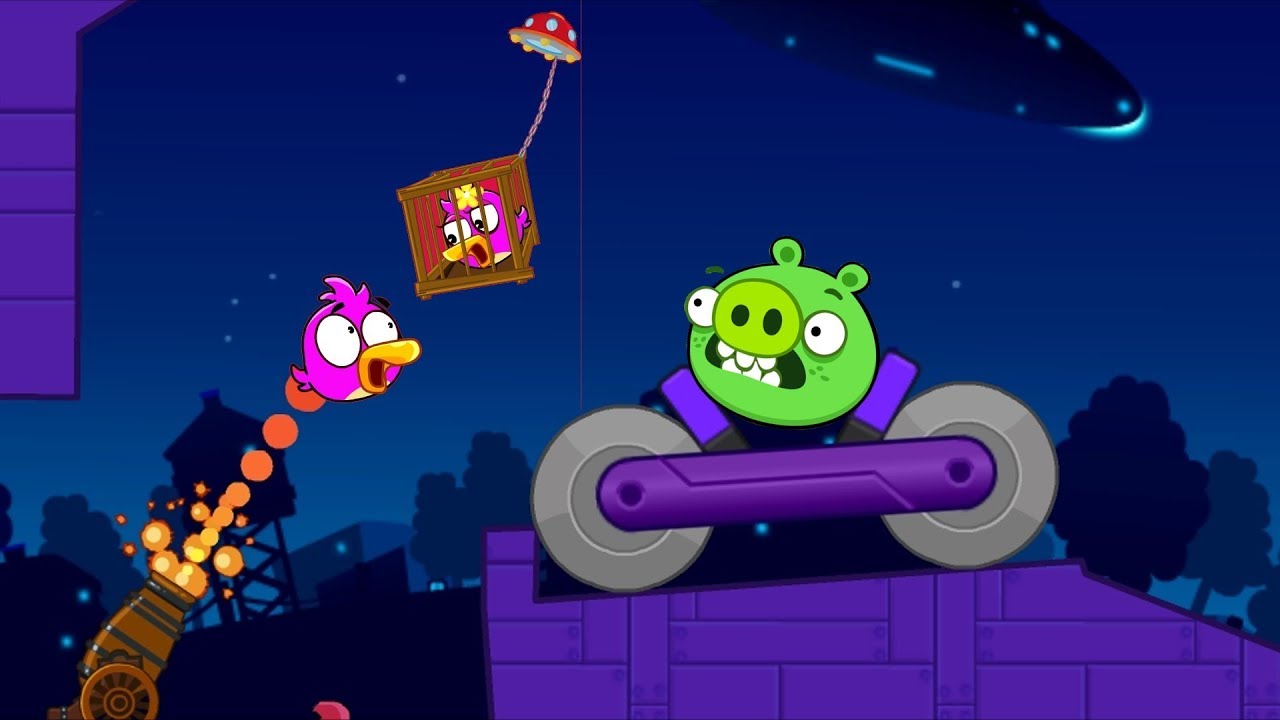 Angry Birds Cannon Collection 4 - BLAST BAD PIGS MAGNET SPACE!