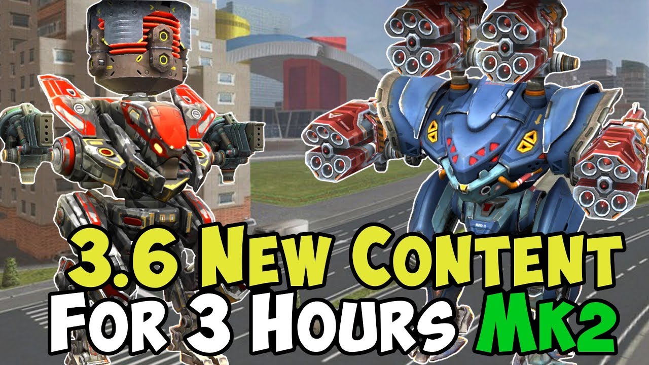 War Robots 3 Hours - New 3.6 Content Tested at Mk2 - WR Live Gameplay