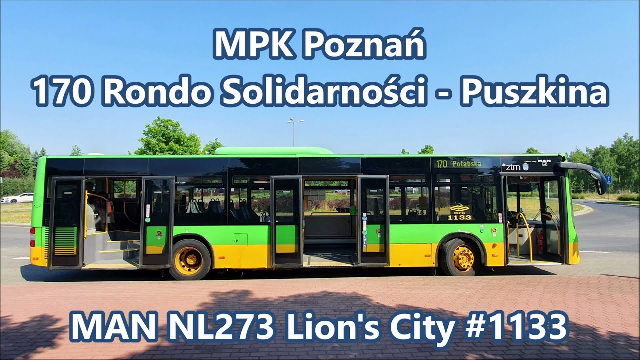 MPK Poznań - linia 170, MAN NL273 Lion's City #1133