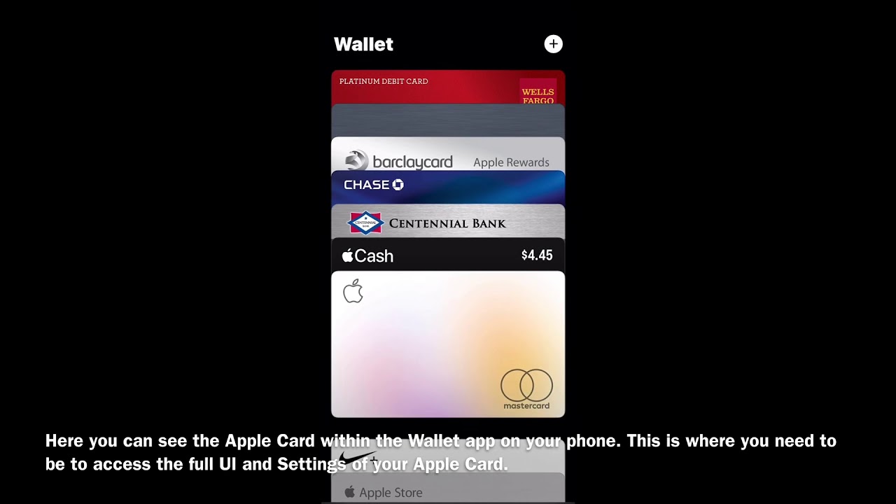 Apple Card UI and Functions