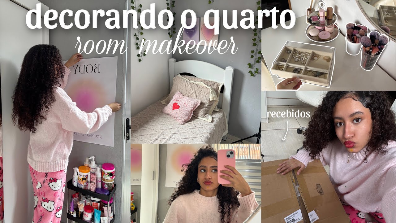 decorando meu quarto girly com SHEIN: inspirado no pinterest, decor nova💗⭐️
