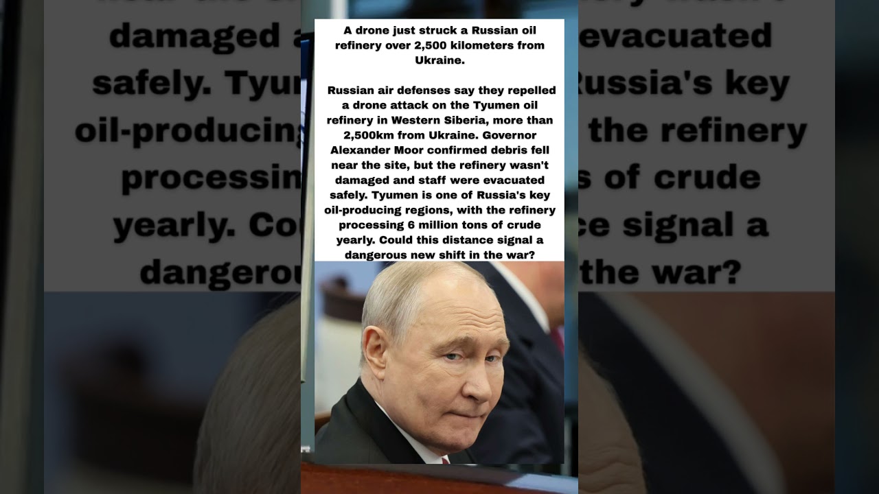 Drone Attack Hits Russian Oil Refinery 2,500km From Ukraine &mdash; How Deep Can This War Go?