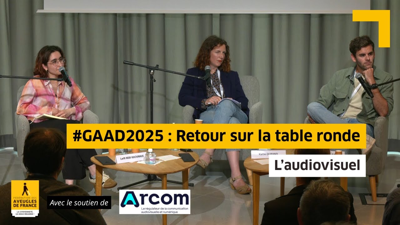 Table Ronde autour des enjeux de l’accessibilité numérique - L'audiovisuel