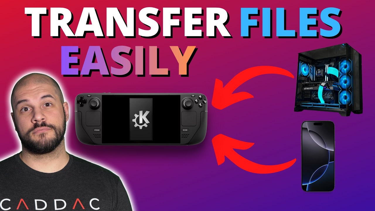 Как напрямую передавать файлы в Steam Deck и многое другое с помощью KDE!