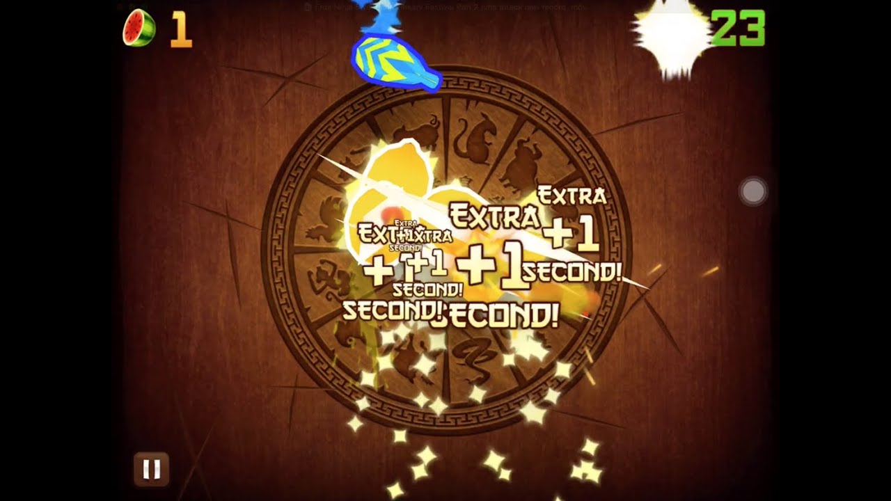 Fruit Ninja 5 year anniversary Festival Part 2 time attack new record