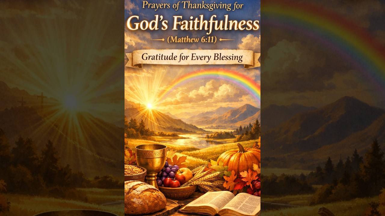 Prayers of Thanksgiving for Gods Faithfulness (Matthew 6:11)