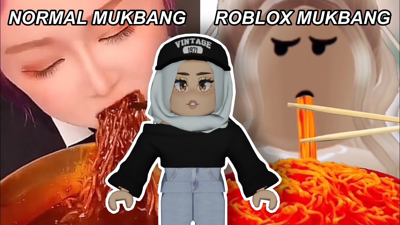 Я ОТРЕАГИРОВАЛА НА ОБЫЧНЫЙ МУКБАНГ ПРОТИВ МУКБАНГА ROBLOX…