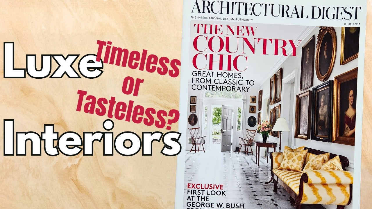 Traditional Interiors Cozy or Contrived? Inside Architectural Digest (2013)