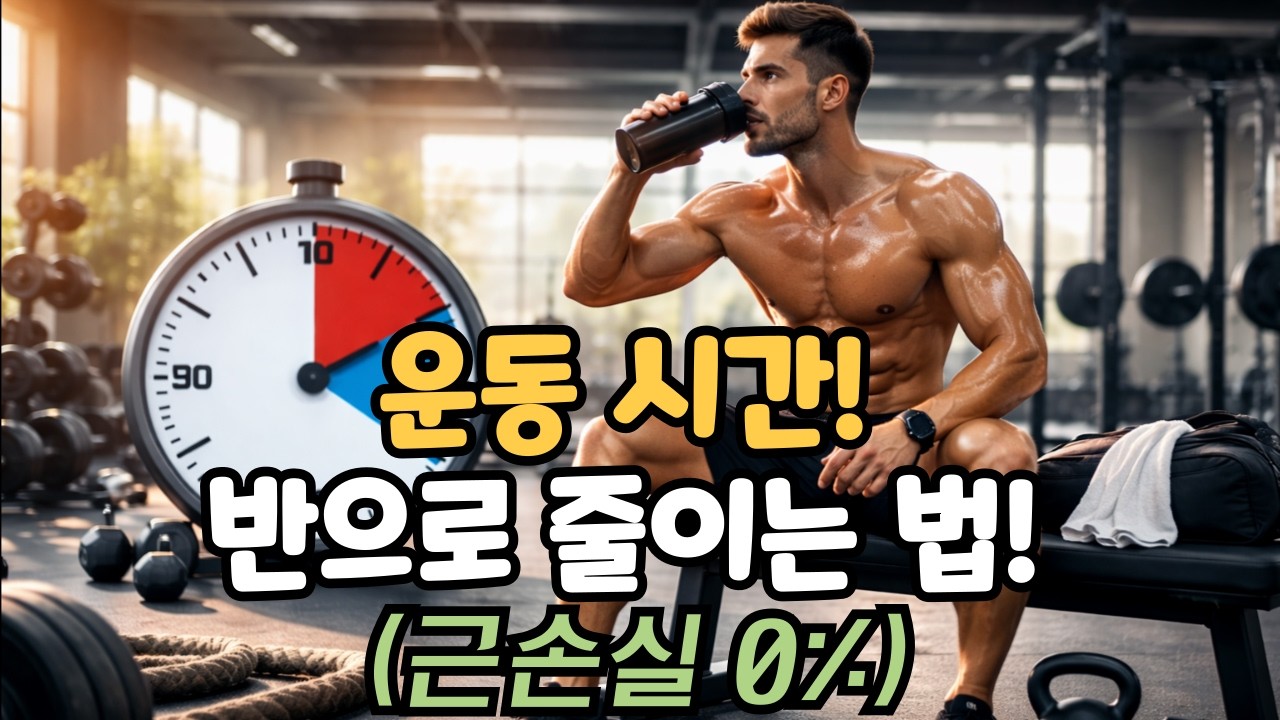 운동 시간 줄이려다 근육도 줄인다고요? 틀렸습니다!