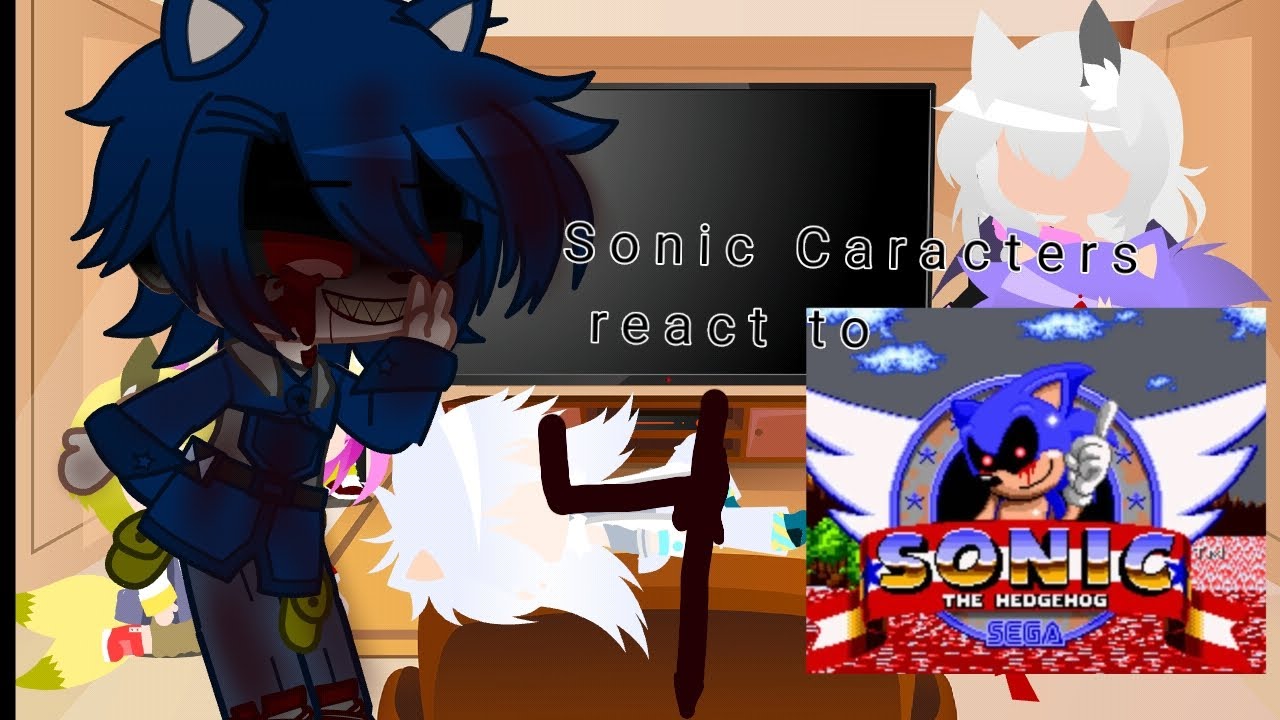 Sonic characters react to Sonic.exe||Rewrite Sonic||4/?? ||🇪🇸🇬🇧||