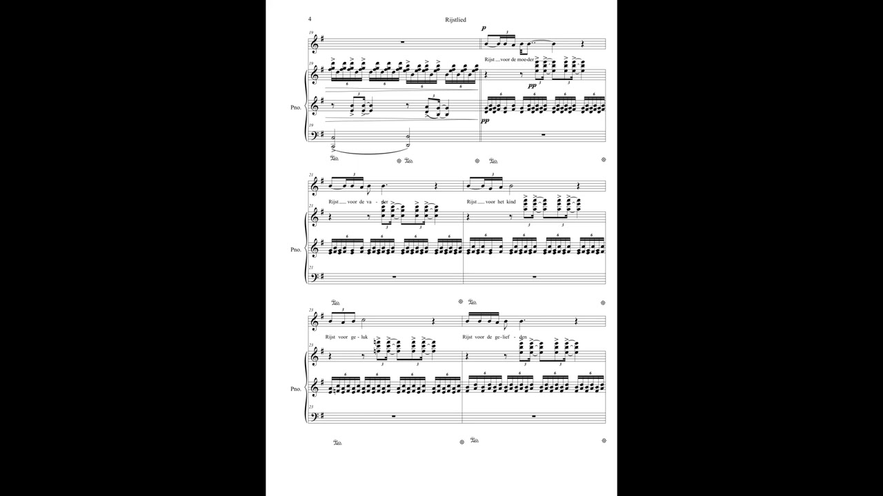 RIJSTLIED (RICE SONG) - for voice and piano | CHRISTIAN BLAHA (2017)