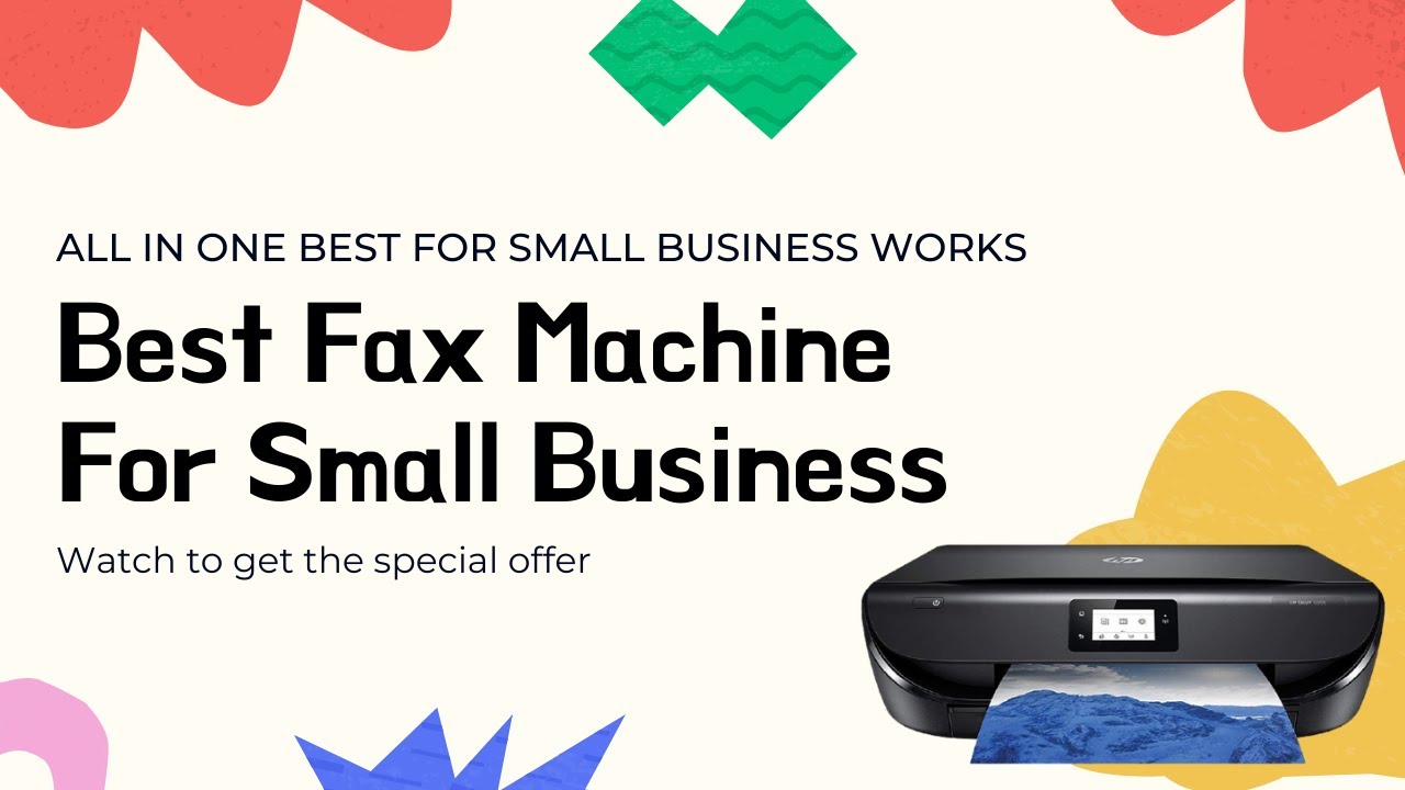 Best Fax Machine For Small Business 2021 |  All in one fax machine for small business in short video
