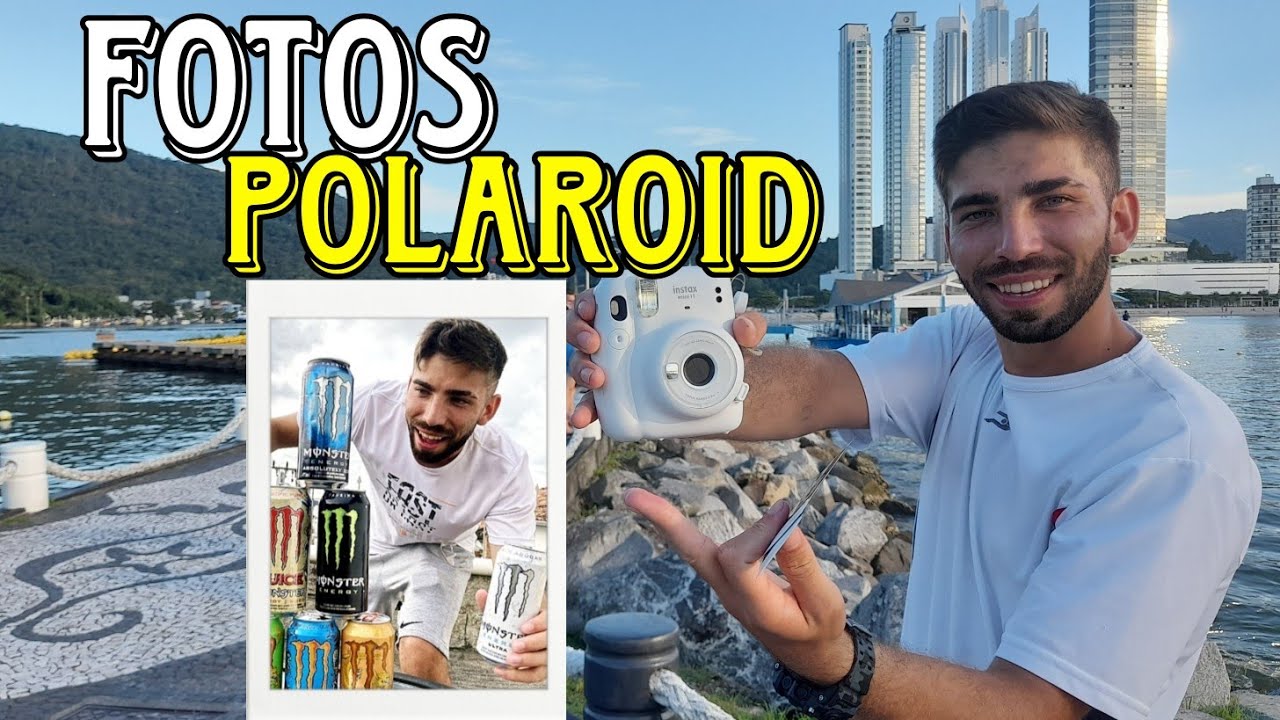 Fotos polaroid, vendendo na cidade para os turistas, INSTAX MINI
