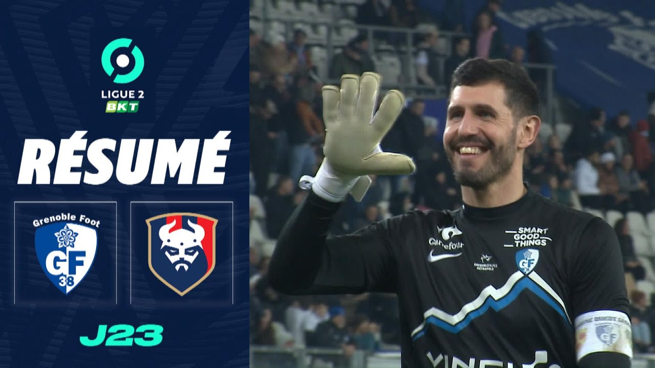 GRENOBLE FOOT 38 - STADE MALHERBE CAEN (5 - 1) - Résumé - (GF38 - SMC) / 2023-2024