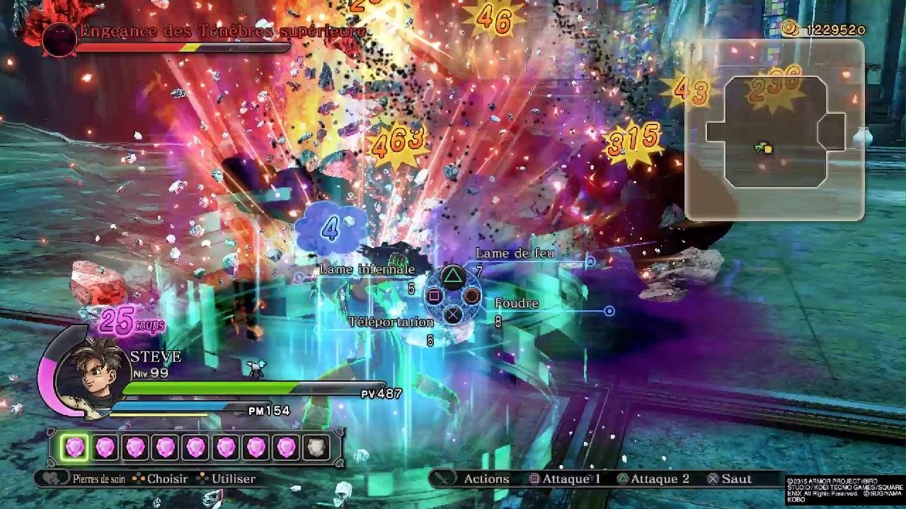 DRAGON QUEST HEROES. Engeances des ténébres Supérieure. Temps or. Solo 🤟⚜️⚜️⚜️🔱🔱🔱.