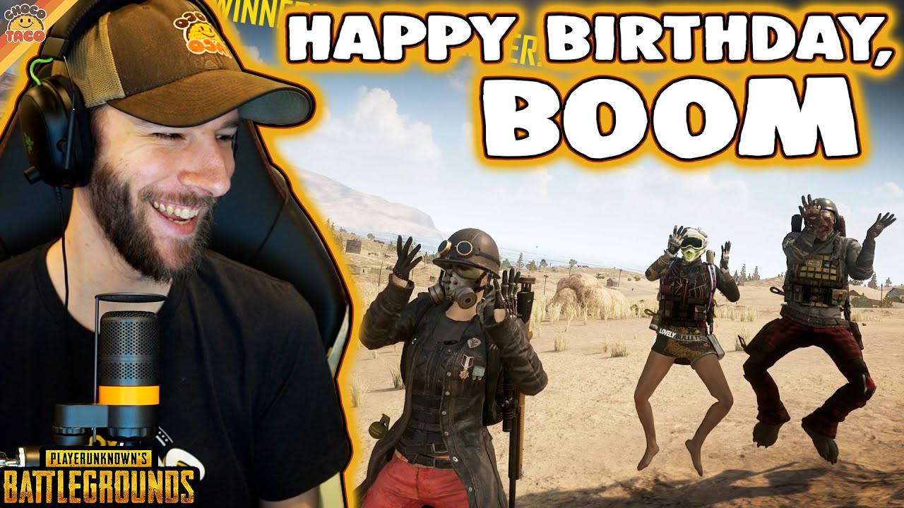Happy Birthday, Boom. I Hope You Like Running Marathons! ft. Halifax & Swagger - chocoTaco PUBG