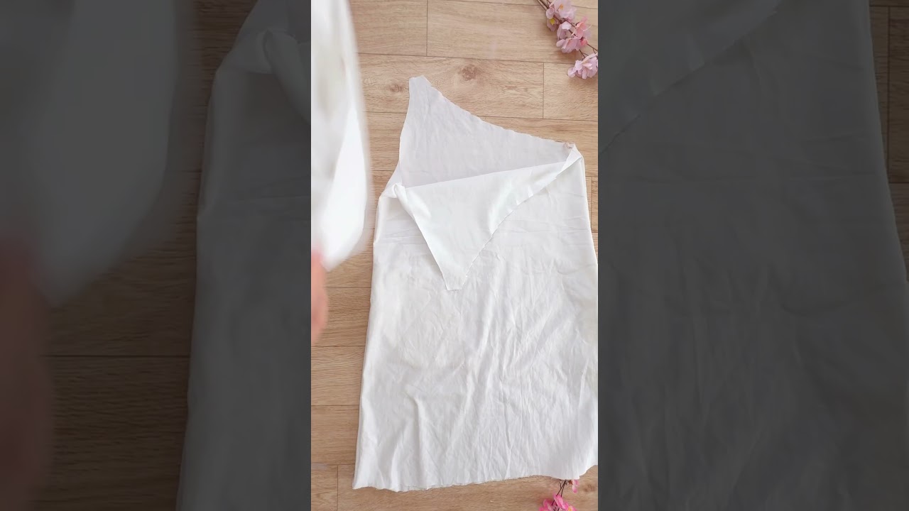 DIY one shoulder dress free pattern beginner sewing