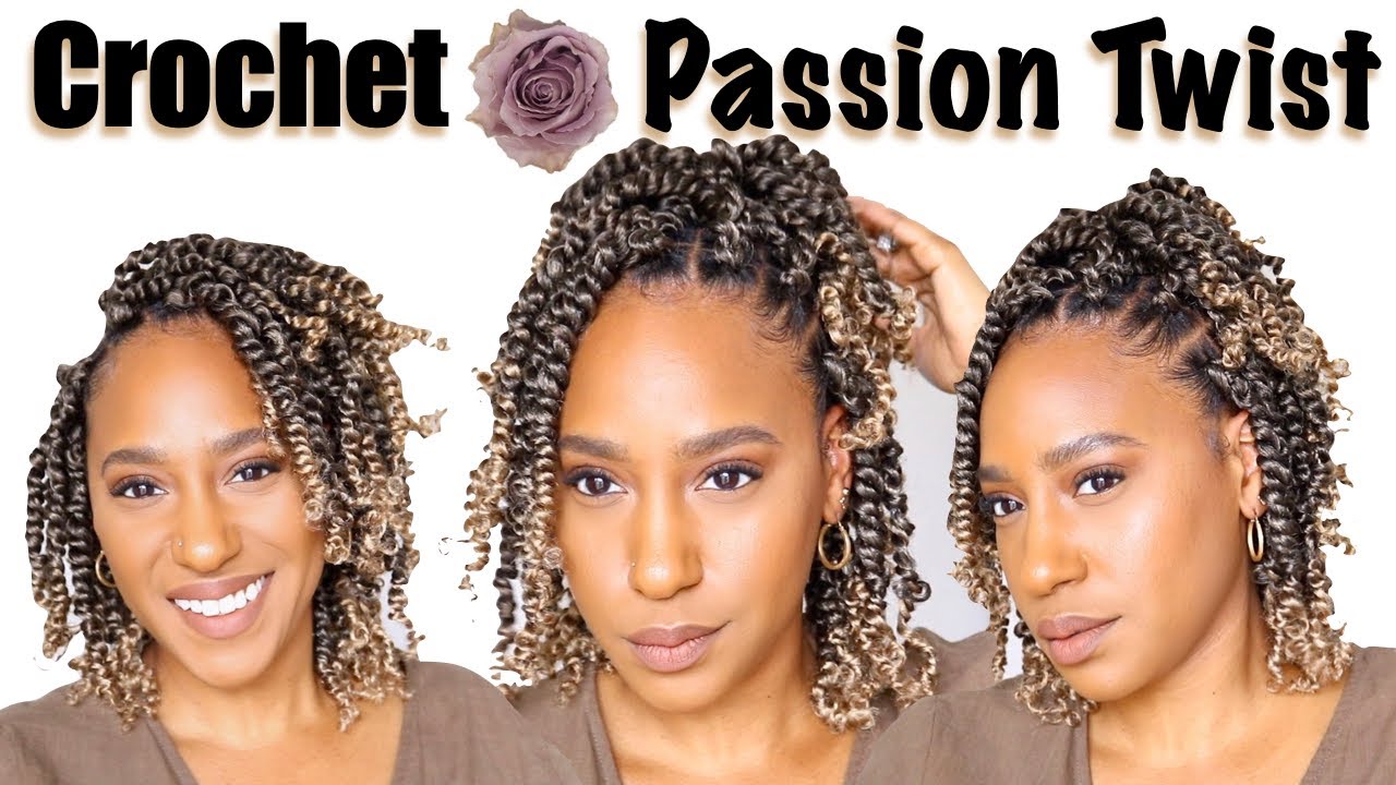 Short Passion Twist | New Easy Versatile Crochet Braid Pattern(No More Bulky Crochet)Leonyeri Hair