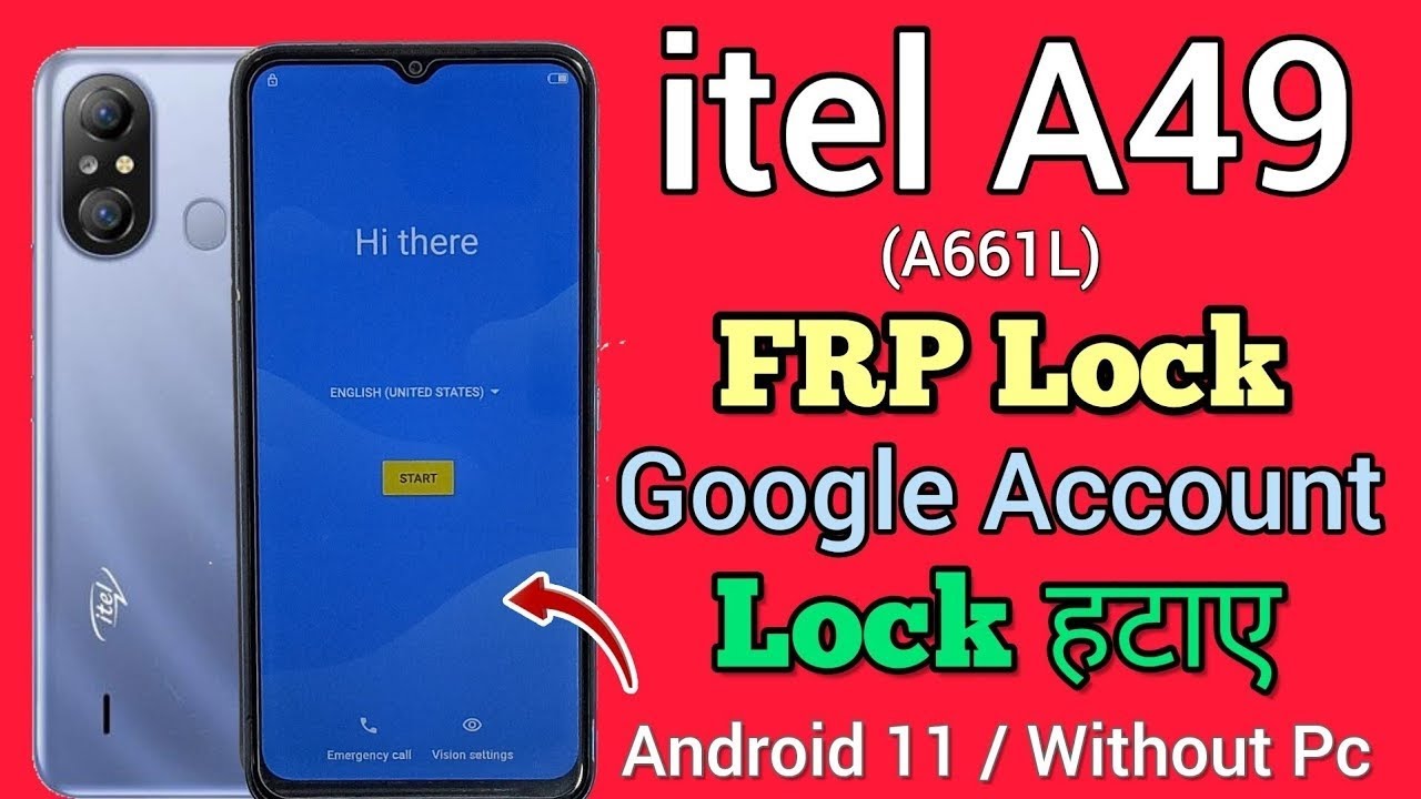itel A49 (A661L) FRP Lock Remove | Google Account Lock हटाए | Android 11 | Without PC