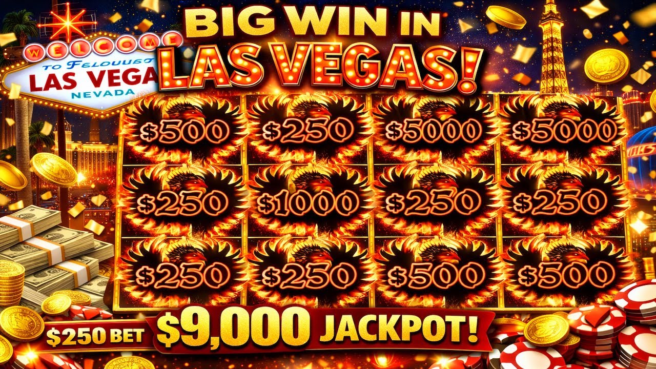 Las Vegas JACKPOT - $250 BET - 2h Slot machine SuperBowl SUNDAY