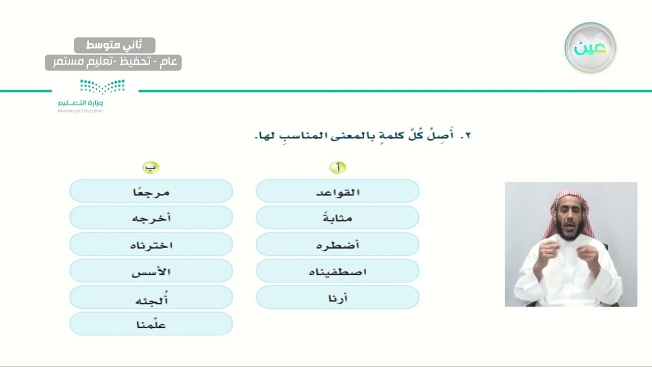 الفهم القرائي ( قبلة المسلمين ) - لغتي الخالدة - ثاني متوسط