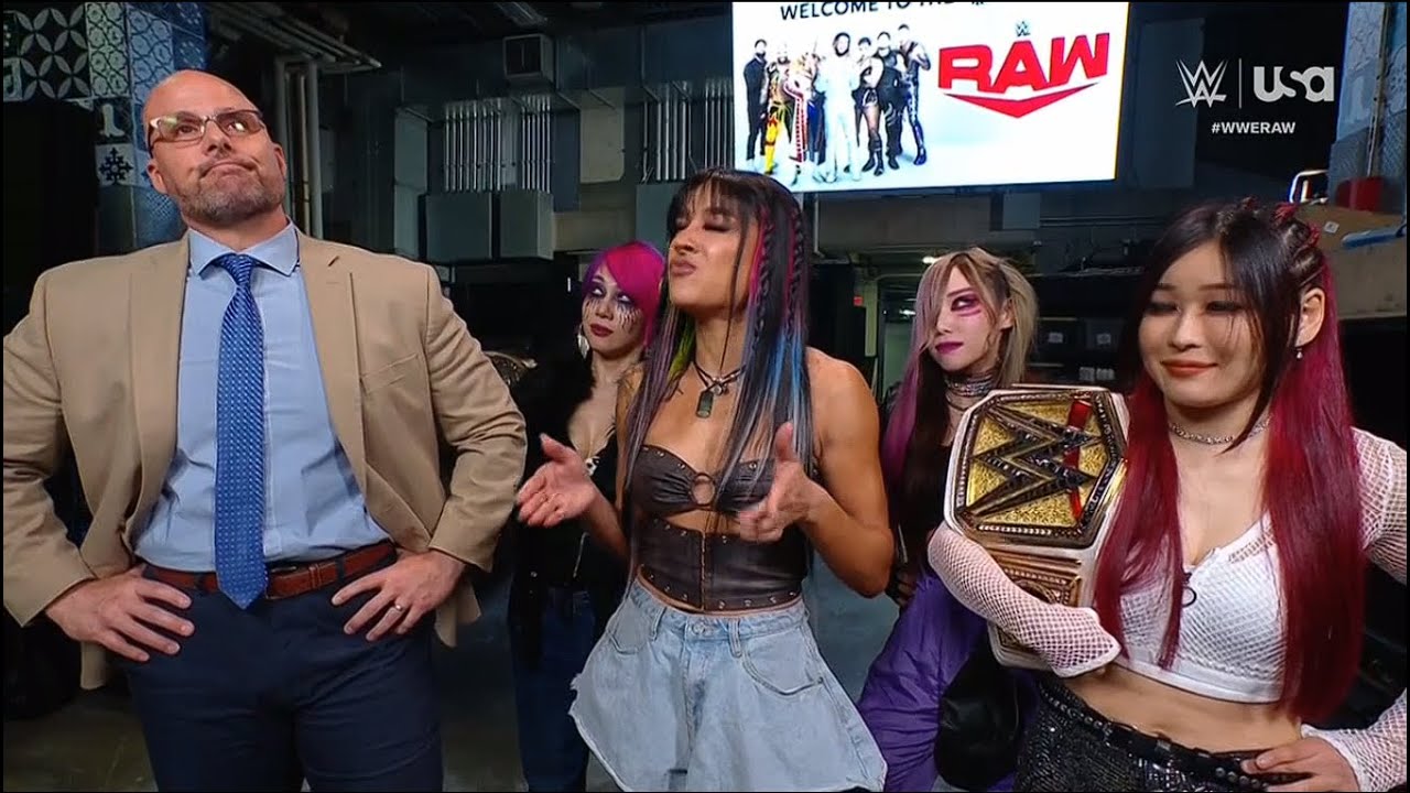 WWE Dakota Kai talks with Adam Pearce. 3/4/2024