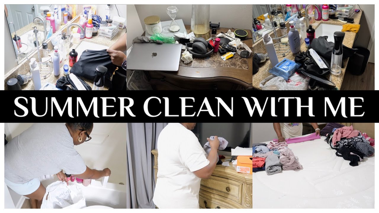 SUMMER CLEAN WITH ME|CLEANING MOTIVATION|CLEAN WITH ME