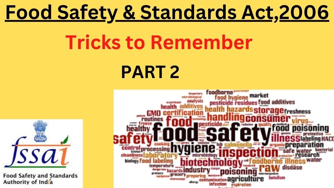 Food Safety & Standards Act,2006 PART 2 ||  #mpadpo