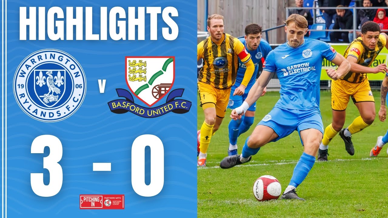 3 CONSECUTIVE HOME WINS | Warrington Rylands vs Basford United | Northern Premier League