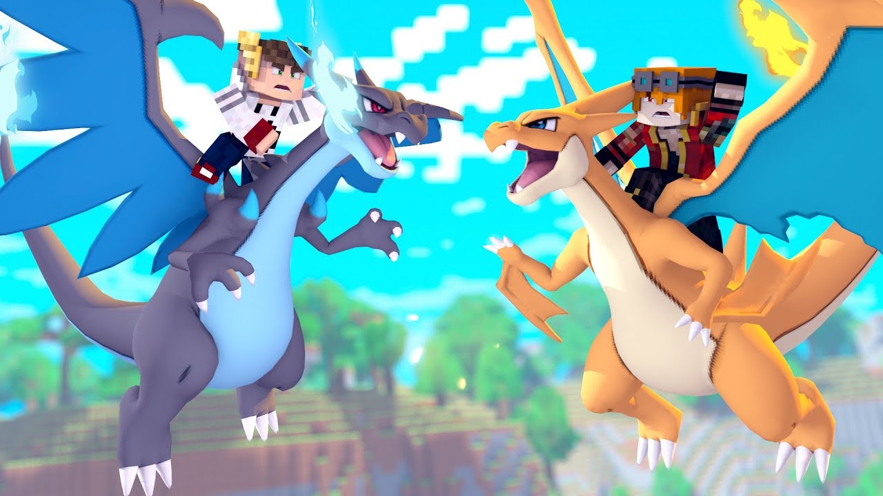 Minecraft: CHARIZARD X VS CHARIZARD Y - BATALHA PIXELMON - ‹ PORTUGAPC ›